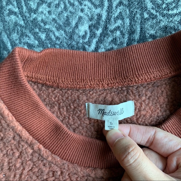 Madewell Polartec Fleece Crewneck Sweatshirt Large - Picture 4 of 8